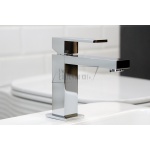      Gessi Rettangolo Bateria umywalkowa jednootworowa bez korka chrom 20002.031