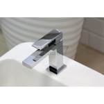      Gessi Rettangolo Bateria umywalkowa jednootworowa bez korka chrom 20002.031