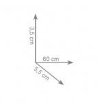 Gedy Atena Reling 60 cm Ścienny chrom 4421/60