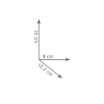 Gedy Outline Zapas na Papier Ścienny chrom 3224/02