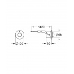 GROHE Uruchamianie pneumatyczne Chrom 37060000