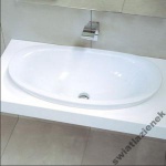 Flaminia Io Umywalka wpuszczana w blat 75x45 cm Biały IO4275