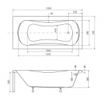 Besco Aria Plus Wanna prostokątna 140x70 biała WAA-140-PU