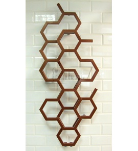 Terma Hex Grzejnik wodny ścienny 122x48,6 cm Copper WGH2X122048KCOPZX