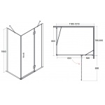 Besco Viva Kabina Prysznicowa Prawa 120x80 VPP-128-195C