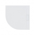 Besco Axim Brodzik Półokrągły UltraSlim 80x80 biały BAX-80-NR