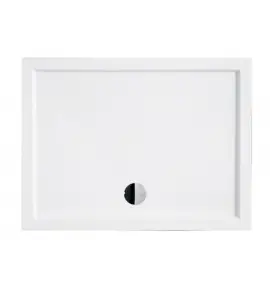 Besco Alpina Brodzik Prostokątny SlimLine Zintegrowany 100x80 biały BAA-10814-P