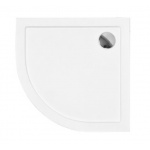 Besco Aron Brodzik Półokrągły SlimLine 90x90 biały BAA-90-NR