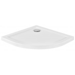 Besco Aron Brodzik Półokrągły SlimLine 90x90 biały BAA-90-NR