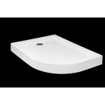 Besco Saturn Brodzik Asymetryczny Lewy 100x80 biały BAS-100-NL