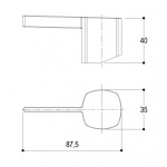    Ritmonio Haptic Pokrętło do baterii łazienkowych czarny PR43MA101C04