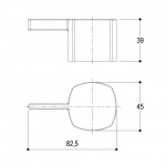    Ritmonio Haptic Pokrętło do baterii łazienkowych biały PR43MC101C03