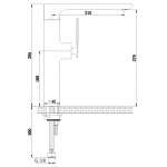 KOHLMAN EXPERIENCE Bateria umywalkowa 1-otworowa czarny mat QB175EB