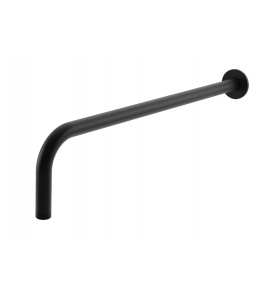 KOHLMAN Roxin Black Okrągłe ramię ścienne do deszczownicy 40 cm czarny mat WNEB