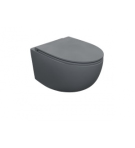 Esedra Bull WC Wiszący NO-RIM 53x36 cm magnesio MGWCSBLR