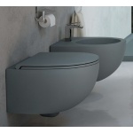 Esedra Bull WC Wiszący NO-RIM 53x36 cm magnesio MGWCSBLR