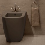 Esedra Quadra Bidet Stojący 36x55 cm caffe CFBDQD