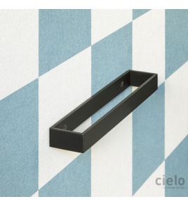 Cielo Wieszak na ręcznik czarny ACPR30