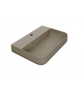 Esedra Qube 4 Umywalka Stawiana na Blat/Ścienna 62x44 cm sabbia SALVQ4