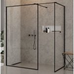 New Trendy New Modus Black Kabina Prysznicowa Walk-In z ramką dekoracyjną 140x120x200 cm czarna EXK-0121