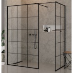 New Trendy New Modus Black Kabina Prysznicowa Walk-In z ramką dekoracyjną 170x100x200 cm czarna EXK-0117