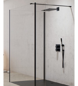 New Trendy New Modus Black Ścianka Prysznicowa Walk-In 100x200 cm czarna EXK-0080