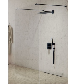 New Trendy New Modus Black Ścianka Prysznicowa Walk-In 100x200 cm czarna EXK-0083