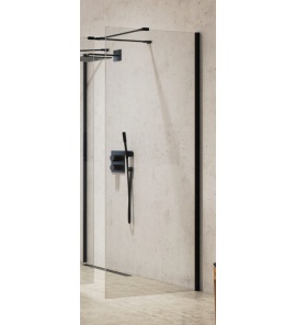 New Trendy New Modus Black Ścianka Prysznicowa Walk-In 80x200 cm czarna EXK-0101