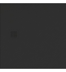 New Trendy Mori Brodzik kwadratowy 90x90x3 cm czarny B-0402