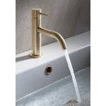 Crosswater MPRO Bateria umywalkowa jednootworowa bez korka brushed brass PRO110DNF