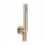 Crosswater MPRO Zestaw natryskowy ścienny z wężem i słuchawką brushed brass PRO963F