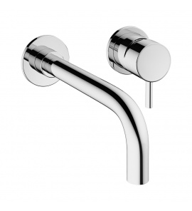 Crosswater MPRO Bateria umywalkowa ścienna podtynkowa bez korka chrom PRO120WNC