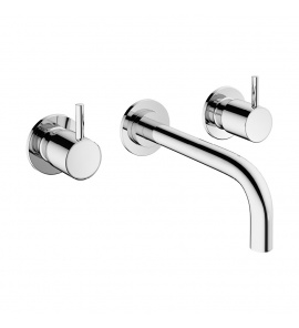 Crosswater MPRO Bateria umywalkowa ścienna podtynkowa bez korka chrom PRO130WNC+
