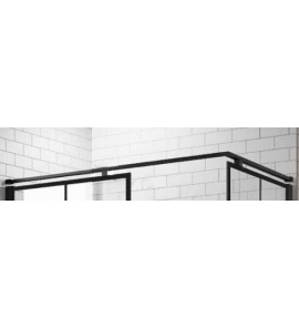 Novellini System montażowy kabinowy czarny KUADHSF-H