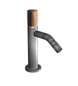 Bongio Time2020 Wood Bateria bidetowa jednootworowa brushed stainless steel 69522AS00