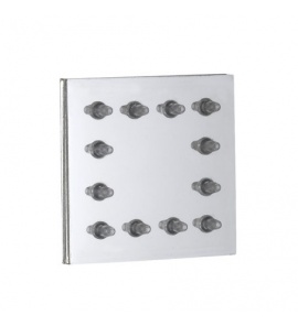 Bongio Time2020 Wellness Dysza boczna 50x50 mm kwadratowa brushed stainless steel 70867ASQU