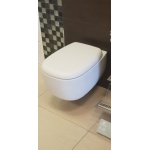 Flaminia Bonola Miska bezrantowa z deską wolnoopadającą 54x38 biały mat BN118GLAT+BNCW03LAT