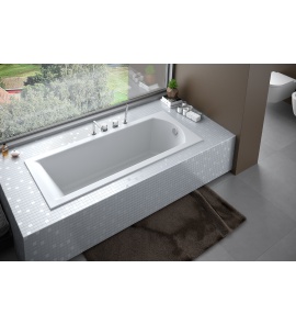 Besco Shea Slim Wanna prostokątna 140x70 cm biała WAS-140-SL