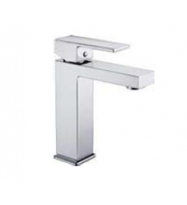 Besco Varium Bateria umywalkowa niska jednootworowa chrom BU-VII-CH