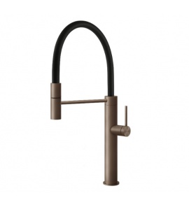  Gessi 316 Bateria kuchenna jednouchwytowa 1-otworowa Copper Brushed 60010.708 