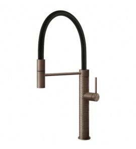  Gessi 316 Bateria kuchenna jednouchwytowa 1-otworowa Copper Brushed 60012.708