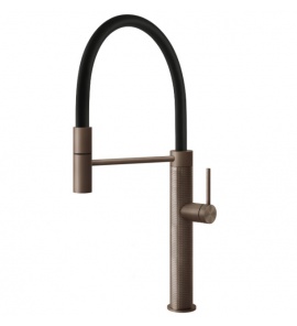  Gessi 316 Bateria kuchenna jednouchwytowa 1-otworowa Copper Brushed 60014.708