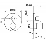 Keuco Edition 400 Bateria termostatyczna podtynkowa jednouchwytowa, Chrom 51574010181