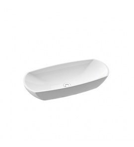 Marmorin Isar II Umywalka nablatowa 80xh15 cm Biały  P_U_039_02_0800