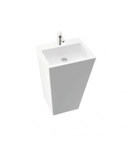 Marmorin Tebe 55 S Umywalka stojąca-przyścienna 45x55x84,5 cm Biały P_S_082_10_0550