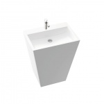 Marmorin Tebe 70 Umywalka stojąco-przyścianna 70x50x84,5 cm Biały P_S_082_02_0700