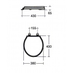 Ideal Standard Waverley Deska sedesowa zwykła biała U011801