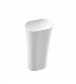 Marmorin Wega 44 Umywalka stojąca-przyścienna 44x30,5x84,5 cm Biały P_S_100_01_0440 