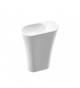 Marmorin Wega 60 SL Umywalka stojąca-przyścienna 60,7x30,5x84,5 cm Biały P_S_100_02_0607 