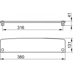 Keuco Elegance Półka z krystalicznego szkła 360 mm 11610009300 